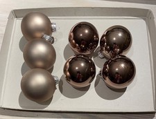 Dekokugeln baumkugeln braun - 7,