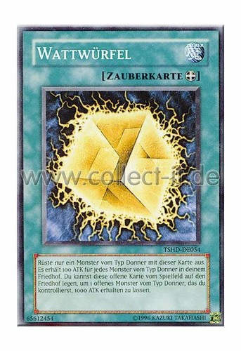 Yugioh tshd de054 wattwürfel - tshd-de054,