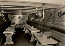 Saßnitz Rügen OT Mukran Piratenschiff Innenansicht Postkarte ungelaufen ~1972