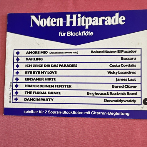 Hitparade notenheft - hitparade,