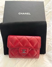 CHANEL Geldbörse-Kartenetui Rot