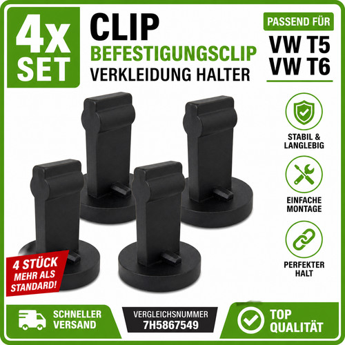 Befestigungsclip kompatibel - 4x,