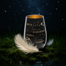 Trauerlicht - Grablicht - Erinnerungslicht - Windlicht - Sternenkind Lasergravur