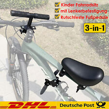 Fahrrad Kindersitz vorne Kinderfahrradsitz MTB Fahrradsitz Rahmensitz mit Griff