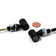 3in1 LED Mini Blinker Rücklicht Bremslicht Set 12V schwarz getönt ECE universal