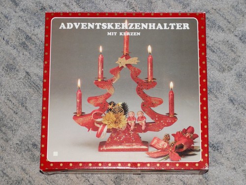 Adventskerzenhalter rot deko - adventskerzenhalter,