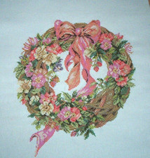 Lanarte Stickbild Blütenkranz