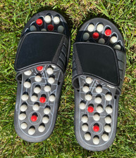 Magnet Therapie Massage Schuhe Fußreflexzonen Akkupressur / Gr 42,43  Sandalen