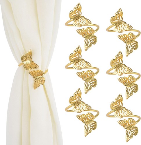 Goldene vorhang raffhalter - goldene, 6