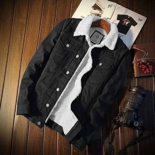 Herren jeans jacke sherpa - jeans,