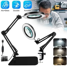8X Lupe & LED Licht Ständer