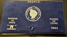 Münzset Monnaie de Paris - Fleurs de coins 1983 - France eingeschweißt 12 coins