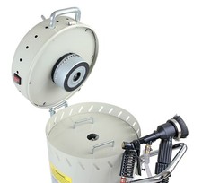 mobiler Sandstrahler 105L Rückgewinnung Druckluftstrahler Sandstrahlkabine 01421