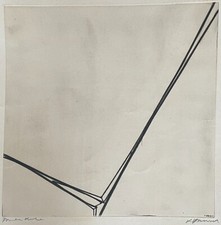 Erich Hauser–Original-Radierung „Ohne Titel“ 1965, Mappenwerk „Metallrisse“