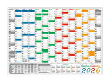 Rainbow Wandkalender DIN A1 2026 gefaltet Wandplaner (594x841mm)