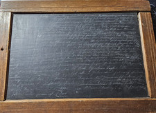 Schiefertafel, sehr alt, mit