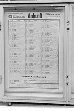 Vintage Foto-Negativ, Fahrplan