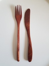 Holzbesteck set gabel - holzbesteck, &