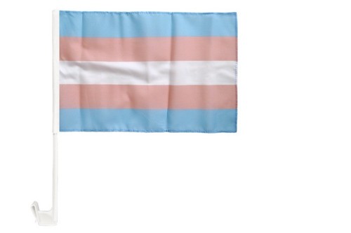 Transgender pride autofahne - pride,