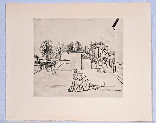 Hermann teuber radierung - hermann,