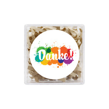 24x Danke Aufkleber 4cm -