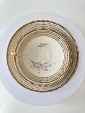 Winterling Röslau Bavaria Vintage Teeservice Trio Blume Goldrand 50er Jahre#8