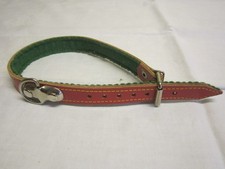 Hundehalsband-Rindleder- rot