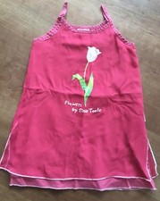 Kleid Tunika Rot Blume Tulpe