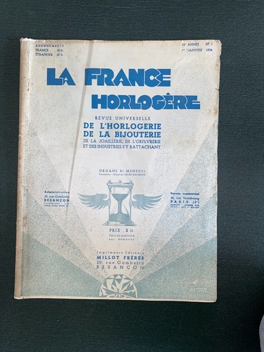 France horlogère revue de - revue,