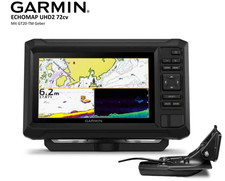 GARMIN ECHOMAP UHD2 72cv mit GT20 Geber, Echolot, GPS-Kartenplotter 010-02550-01