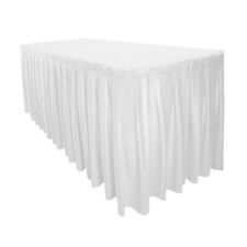 Tischrock Kellerfalte Weiß