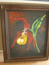 Orginal Gemälde Frauenschuh