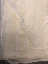 Gardinenstoff Deko Meterware 135 cm hoch 510 cm Breite Champagner