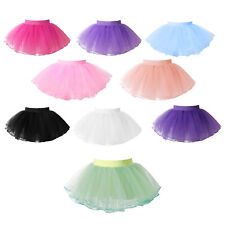 Kinder Mädchen Tüllrock Retro Ballettrock Petticoat Ballett Tutu Rock Unterrock