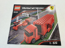LEGO® Bauanleitung 8153 Racers Ferrari F1 Truck Instruction gelocht H88