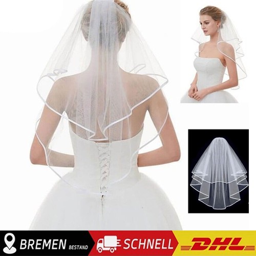 Weiß 2lagig hochzeit braut - weiß,