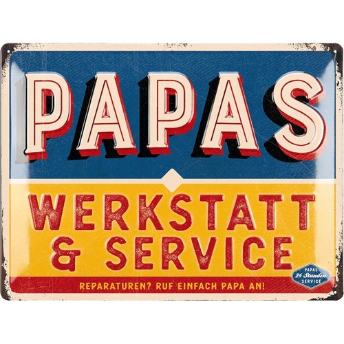 Xxl blechschild papas - blechschild,