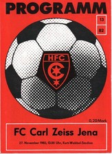 27.11.82 HFC Chemie- Carl Zeiss Jena
