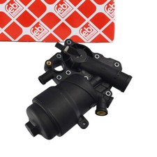 febi Ölfilter + Gehäuse + Thermostat für AUDI A4 B8 A5 A6 C7 A7 A8 Q5 Q7 3.0 TDI