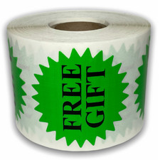Green Free Gift Sticker 2"