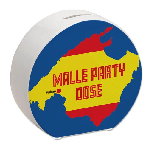 Malle party spardose - malle, mit
