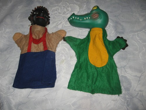 Handpuppe krokoil igel - handpuppe, krokoil+