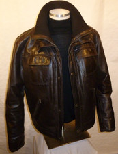 Gefütterte Lederjacke von