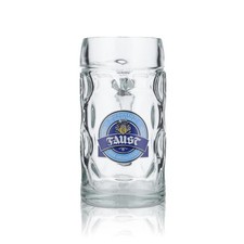 6x Faust Glas 0,5l Bierkrug