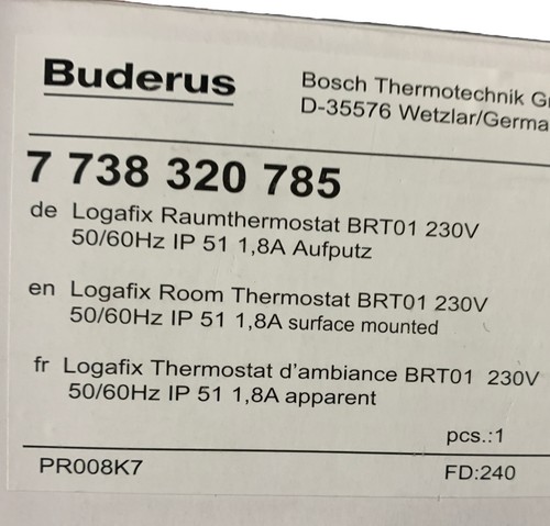 Buderus logafix brt01 - buderus,