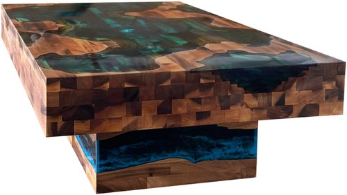 Epoxidharz tisch river table - epoxidharz,
