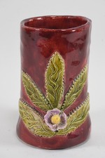 N92E31- Künstler Keramik Vase Handarbeit Boden signiert 