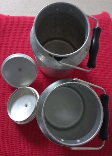 Aluminium milchkanne mit - milchkanne,