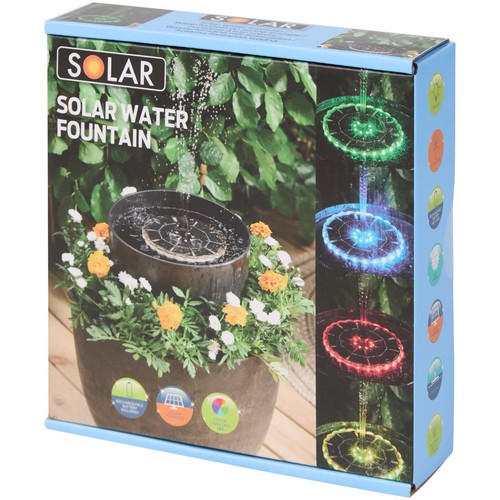 Solarbetriebener wasserbrunnen - solarbetriebener,