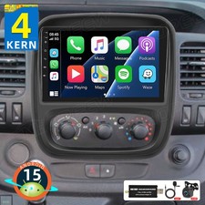 DAB+ Android 15 Autoradio Für Opel Vivaro B Renault Trafic 64GB Carplay GPS Navi